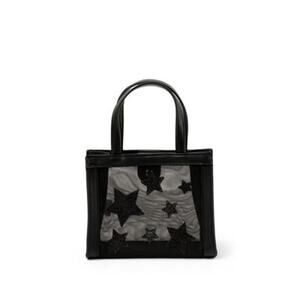 Skinnydip London Women's Mesh Celestial Glitter Mini Tote - Black